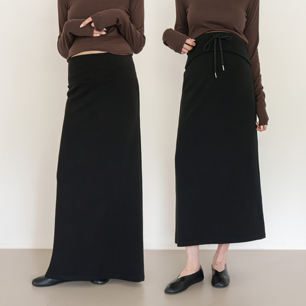 <b>[Online Store Exclusive Opening Special]</b> [S-made] Maternity 2-Way Double Tension Folding Maternity Skirt