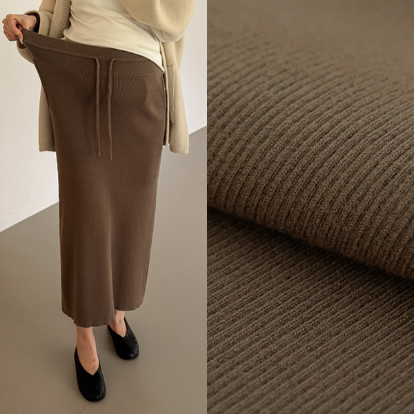 <b>[Free Shipping]</b> [S-made] Maternity*More Comfortable Stretchy Knit Long Maternity Skirt